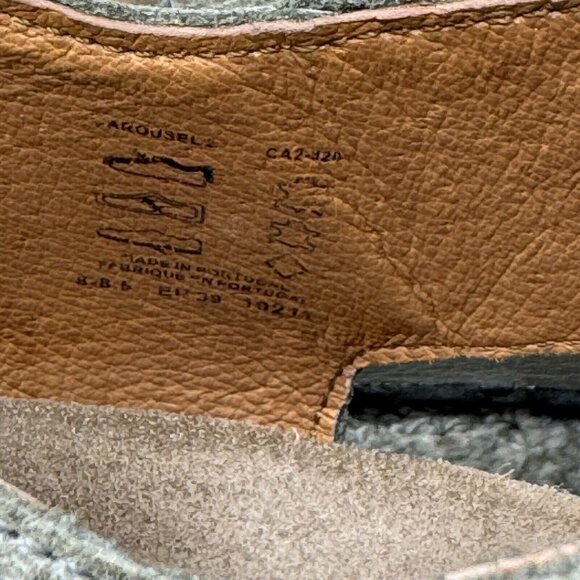 Taos Women Sandal Carousel 2 Size EU 39/US 8-8.5 Gray Leather Wedge Heel Shoe - Picture 7 of 7